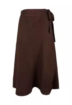 Юбка-колокол Gonna a portafoglio ACANFORA, коричневый