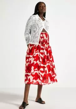 Юбка-колокол Lindex, темно-красный