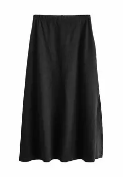 Юбка-колокол REGULAR FIT -TEXTURED Next, черный