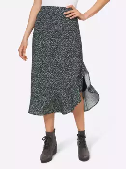 Юбка-комбинация Heine, цвет Moos-Khaki-Bedruckt