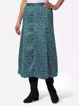 Юбка-комбинация Inspirations Inspirationen, цвет Petrol-Bedruckt