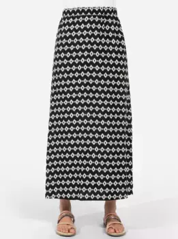 Юбка-комбинация Inspirations Inspirationen, цвет Schwarz-Gemustert