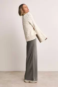 Юбка комбинация из атласа Jd Williams, серый