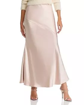 Юбка-комбинация макси AQUA, коричневый/бежевый