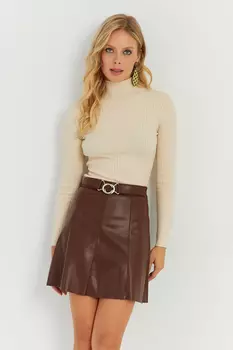 Юбка - Коричневый - Мини Cool & Sexy