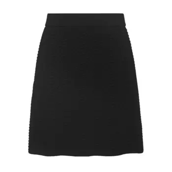 Юбка короткая Deep Breath с текстурой, черный