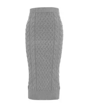 Юбка косой вязки Kaos, серый