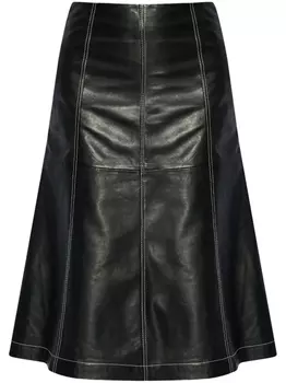 Юбка кожаная Gestuz, черный