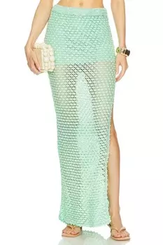 Юбка крючком цвета песочного цвета Ser.O.Ya, синий