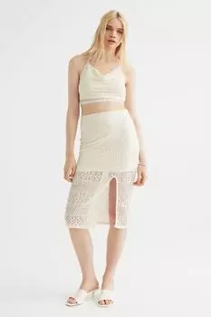Юбка крючком H&amp;M, пломбир