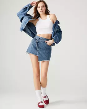 Юбка Kyla Denim Skirt Steve Madden, синий