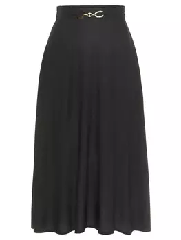 Юбка LASCANA Midi, черный