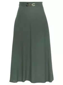 Юбка LASCANA Midi, хаки