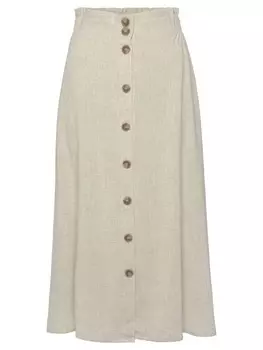 Юбка LASCANA Midi, песочный