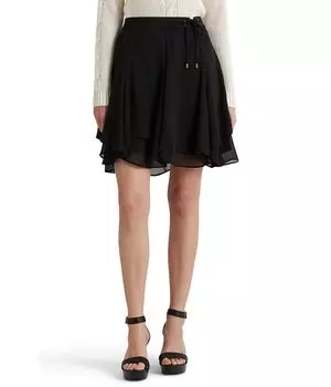 Юбка LAUREN Ralph Lauren, Petite Crinkle Georgette Skirt