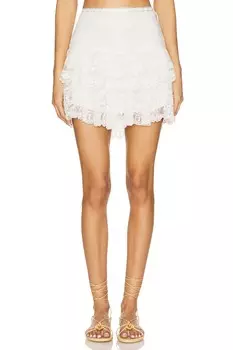 Юбка Lesea Loveshackfancy, off white