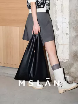 Юбка летняя Mslan с высокой талией, серый