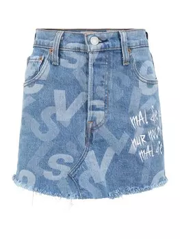 Юбка Levis Upcycling Wavvyboi Design, синий