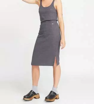 Юбка Lil Rib серого цвета Volcom