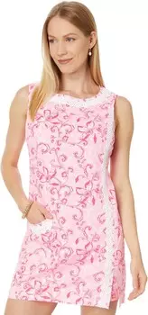 Юбка Lilly Pulitzer Ginge Shift Romper, цвет Conch Shell Pink Flamingle Garden