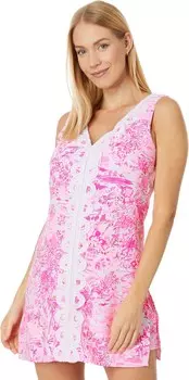 Юбка Lilly Pulitzer Ronnie Romper, цвет Peony Pink Seaside Scene