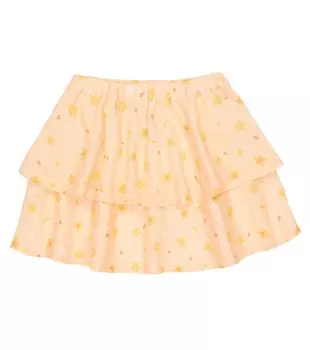 Юбка Limoncello с цветочным принтом The New Society, оранжевый