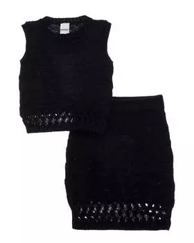 Юбка Little Peixoto Leni, цвет black knit