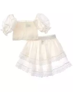 Юбка Little Peixoto Simone, белый