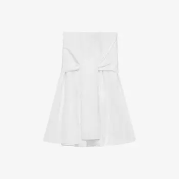 Юбка Loewe с запахом и расклешенными вставками, белый