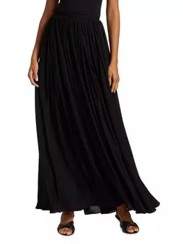 Юбка Lowell Khaite плиссированная длинная, черный