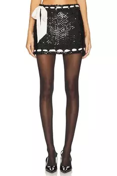 Юбка ловина Loveshackfancy, черный