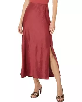 Юбка Madewell Solana Maxi - Debs Drapey Satin, цвет Claret