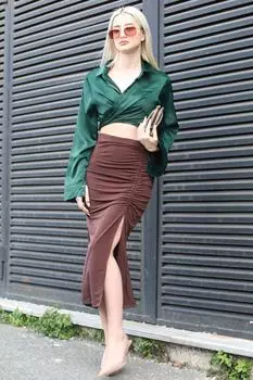 Юбка Madmext, коричневый