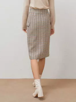 Юбка Mai Meng с высокой талией, хаки