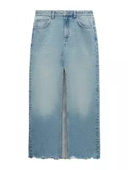 Юбка MANGO Amaia, синий деним