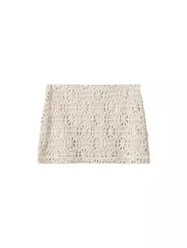 Юбка Mango, бежевый