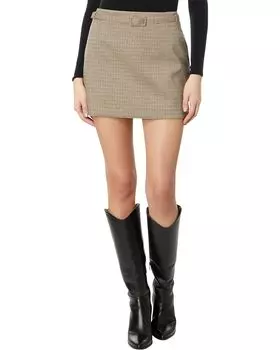 Юбка MANGO Charlott, коричневый