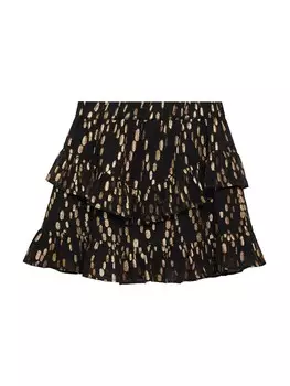 Юбка MANGO KIDS Skirt FEST, черный