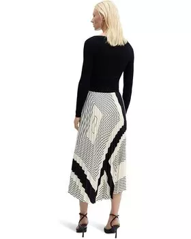 Юбка MANGO Lana Skirt, экрю