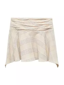 Юбка MANGO Montal, бежевый