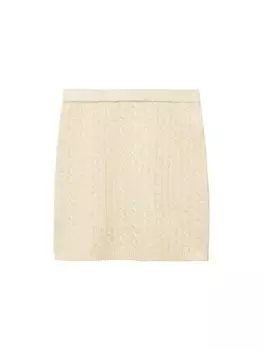 Юбка MANGO Skirt JAIME, пастельно-желтый
