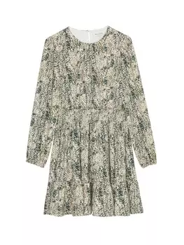 Юбка Marc O'Polo TEENS GIRLS Stufenkleid, цвет sage green aop