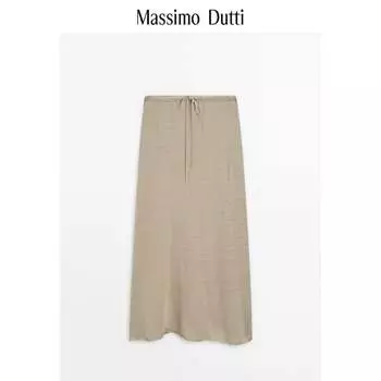 Юбка Massimo Dutti, зеленый