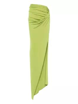Юбка макси асимметричного кроя Atlein, зеленый