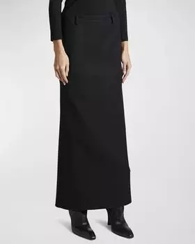 Юбка макси Barathea Balenciaga, цвет 1000 Black