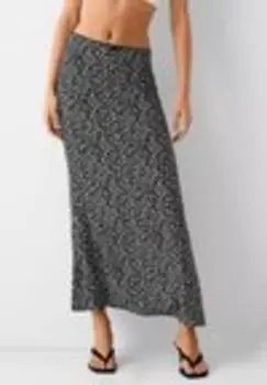 Юбка макси Bershka, черный