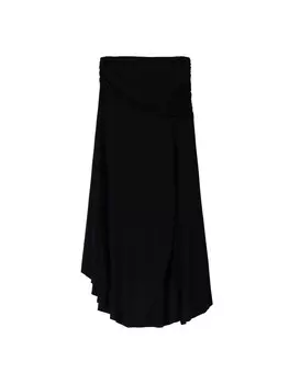 Юбка макси Bershka Skirt, черный