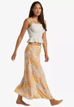 Юбка макси Billabong, персиковая кнут Midi Moment