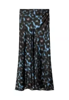 Юбка макси BIMBA Mango, темно-синий