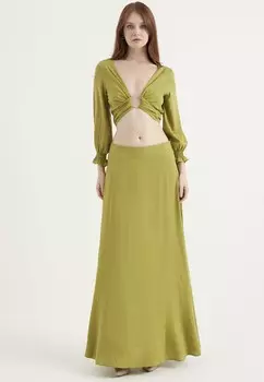 Юбка макси Chiquelle, зеленый